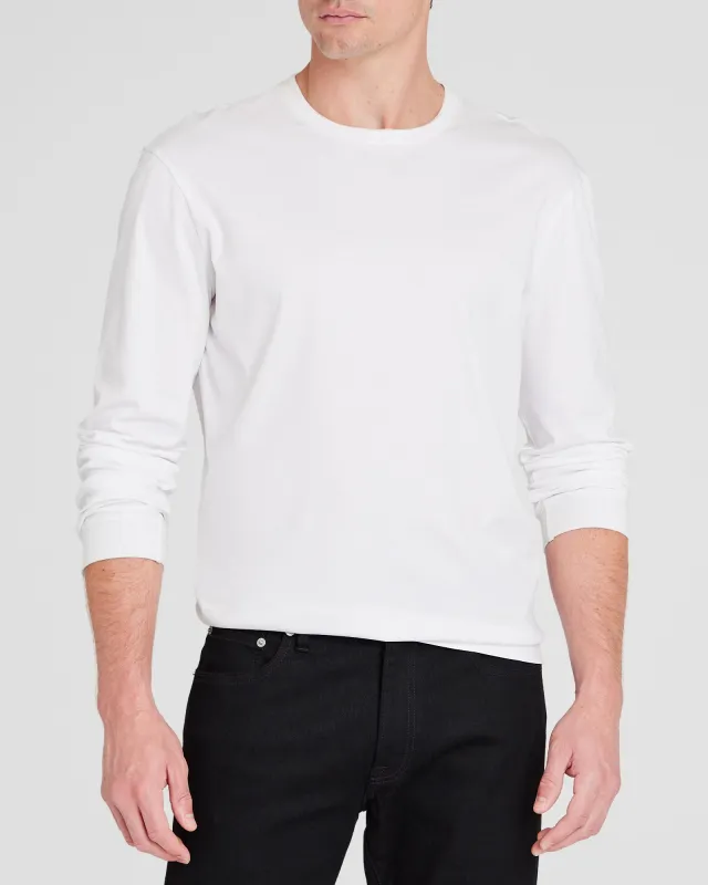 Long-Sleeve Refined Crew Tee sold by Club Monaco