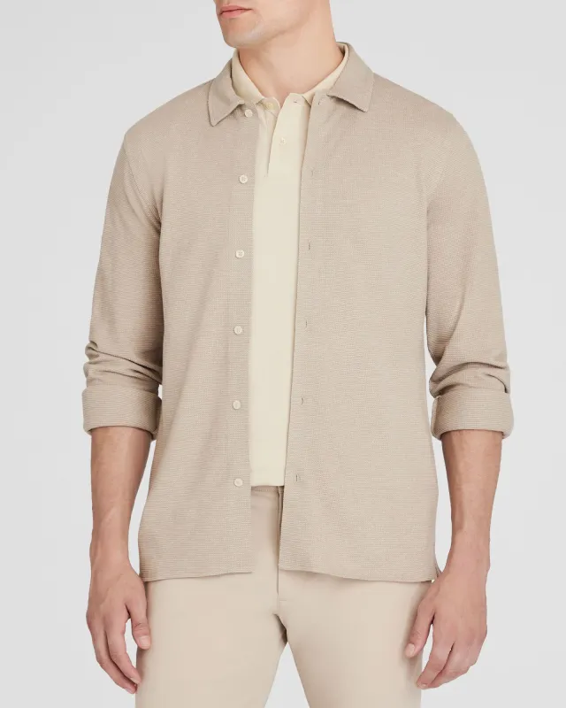 Relaxed Waffle Knit Shirt sold by Club Monaco