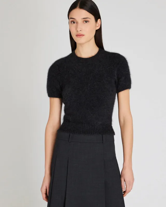 Brushed Cashmere Short-Sleeve Sweater sold by Club Monaco