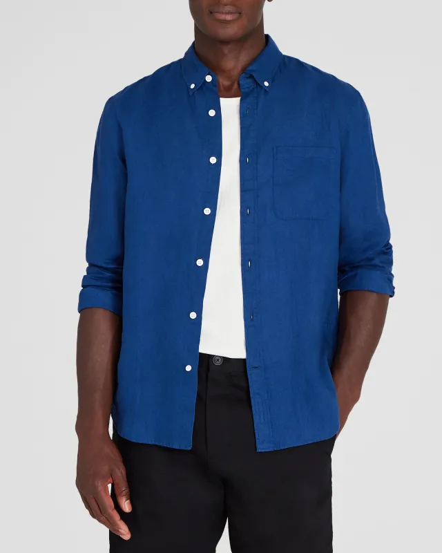 Long-Sleeve Solid Linen Shirt sold by Club Monaco