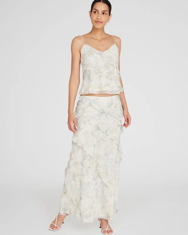 Ruffle Detail Maxi Skirt sold by Club Monaco
