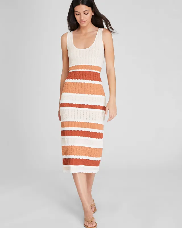 Mixed Stitch Midi Dress sold by Club Monaco
