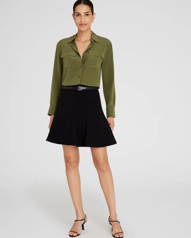 Fluted Mini Skirt sold by Club Monaco