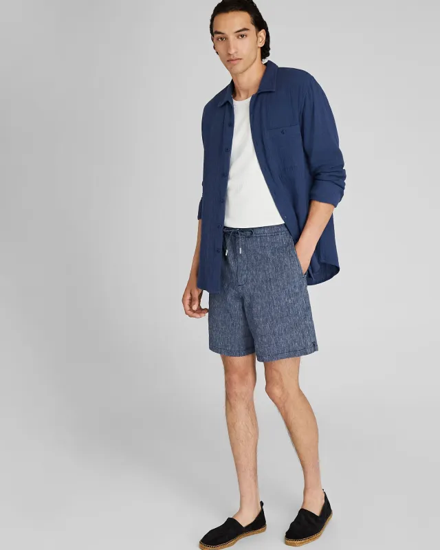 Elasticated Linen Short sold by Club Monaco