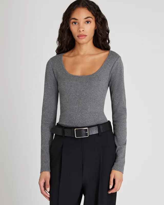Bowee Long-Sleeve Scoop Neck Tee sold by Club Monaco