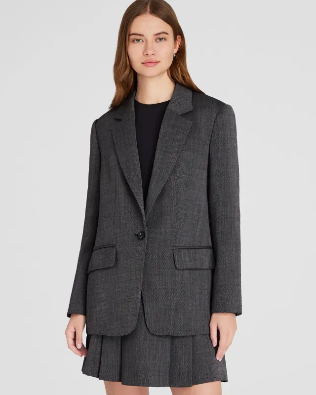 Relaxed Wool Twill Blazer sold by Club Monaco