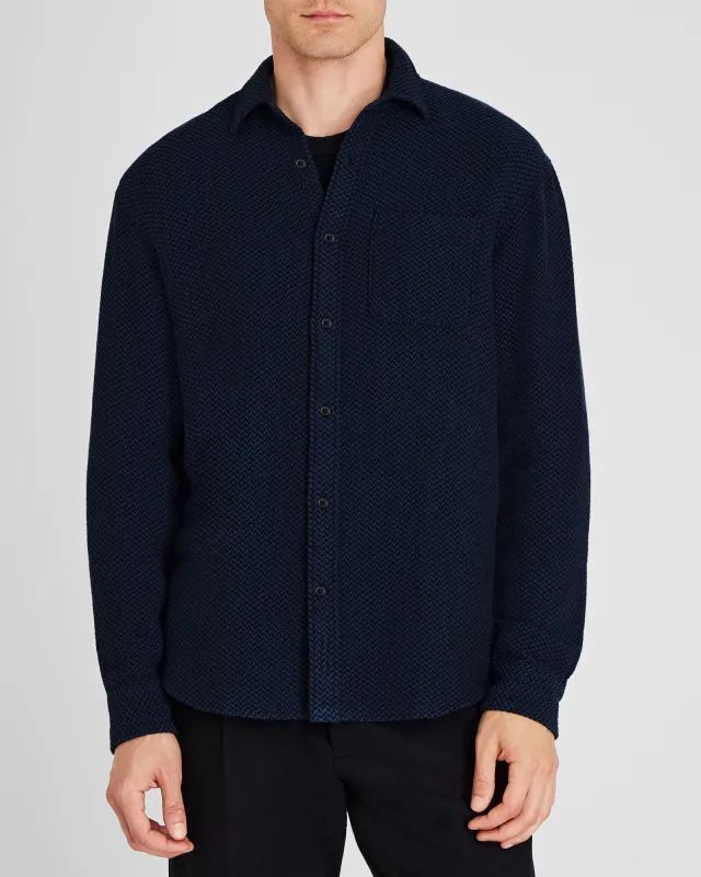 Herringbone Texture Shirt sold by Club Monaco
