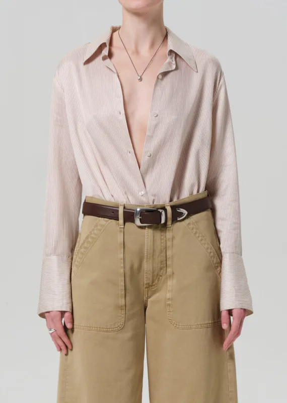 Camilia Shirt in Sandatlas Stripe sold by Citizens Of Humanity