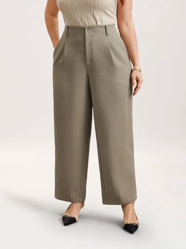 Pleated Straight-Leg Pants sold by Bloomchic