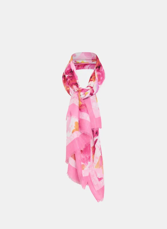 Floral Shimmer Scarf sold by Laura