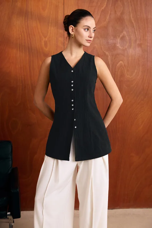 Solid knap tank top sold by Micas