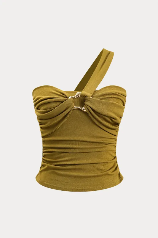 Metallisk indretning Ruched Cami Top sold by Micas