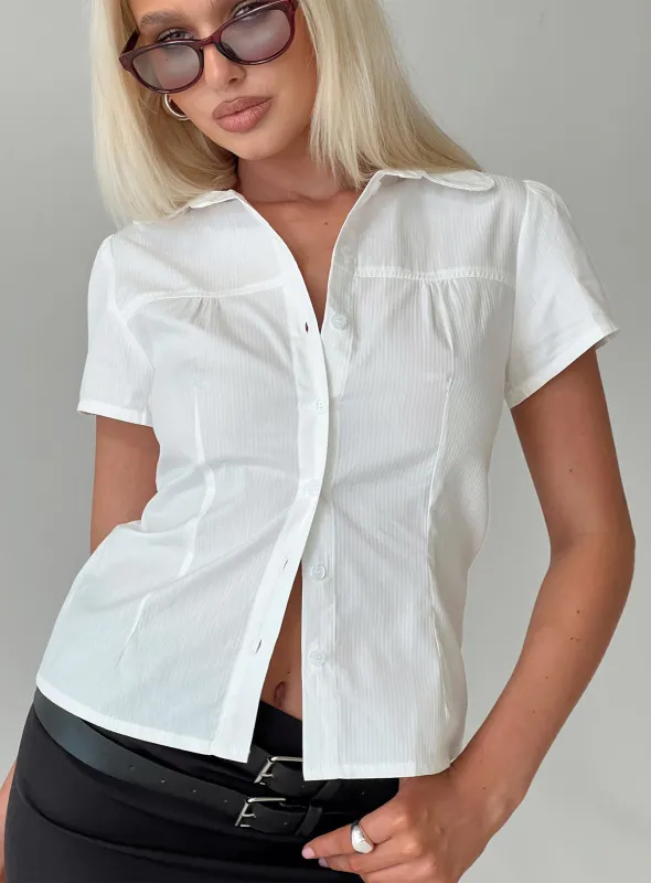 Reverie Top White sold by Princess Polly