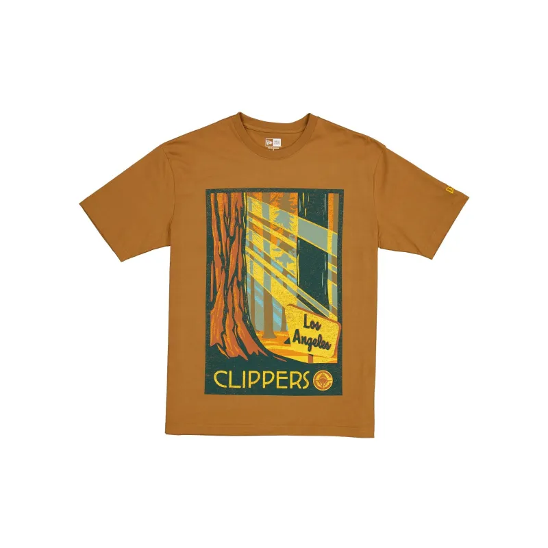 Los Angeles Clippers 2025 All-Star Game Victory Grove Light Bronze T-Shirt sold by New Era