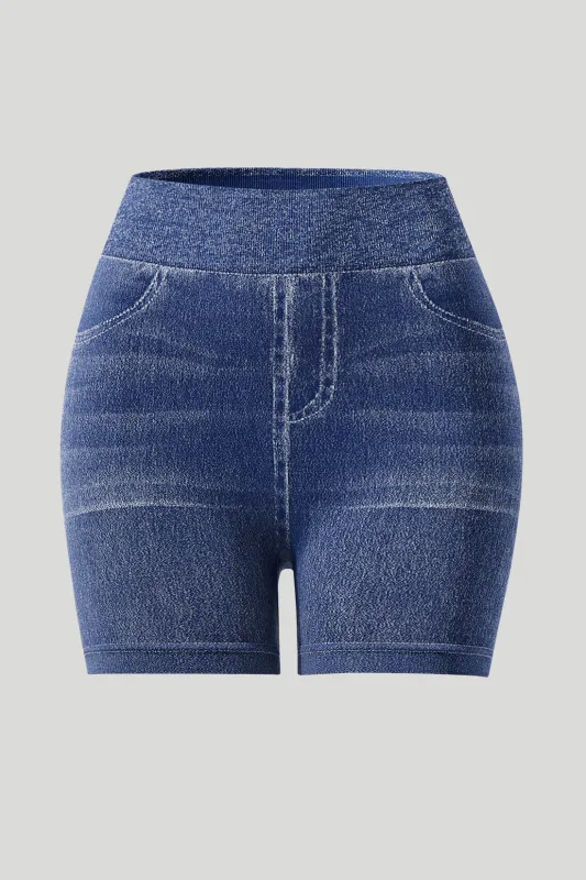 Faux Denim Short sold by MOOSLOVER