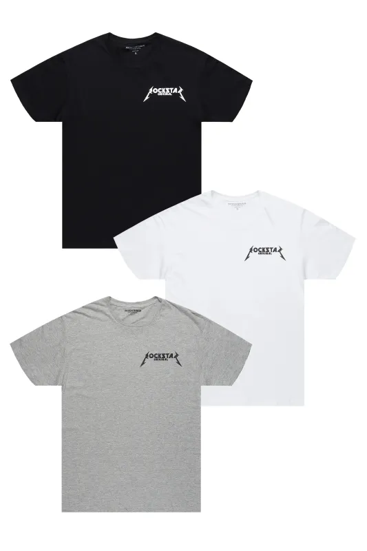 Diaga Multi Printed T-Shirt 3 Pack sold by Rockstar Original