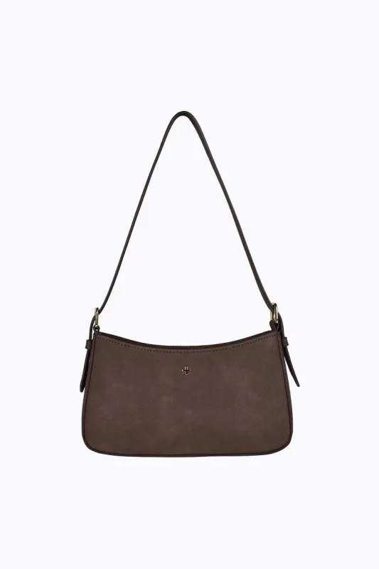 Lilu - Chocolate Faux Suede sold by PETA AND JAIN