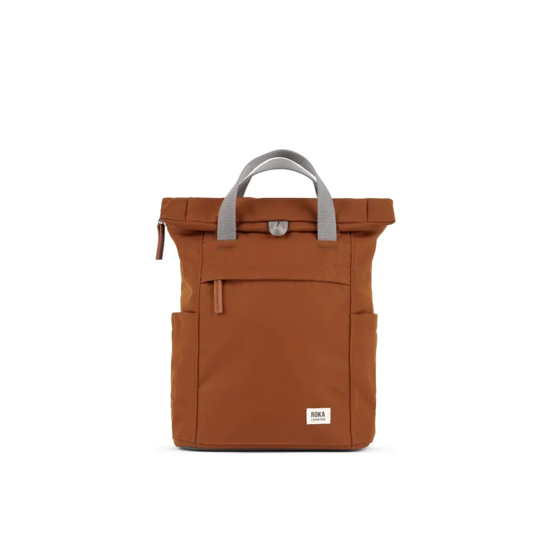 ROKA Finchley A Bran Small Recycled Canvas Bag sold by The Foot Factory