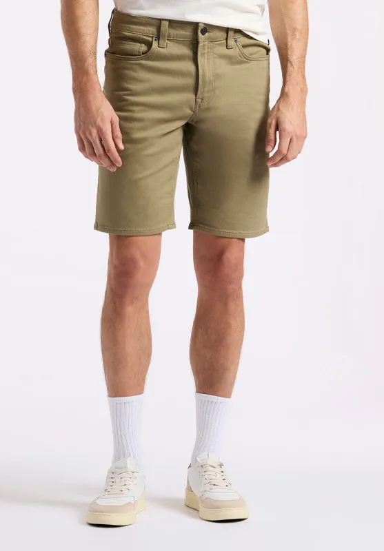 Relaxed Straight Dean Men's Freedom Flex Shorts, Olive - BM26067 sold by Buffalo David Bitton