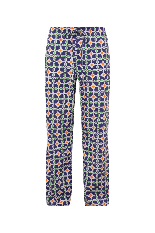 MASON - Straight-leg pants with elastic waistband sold by Siedres