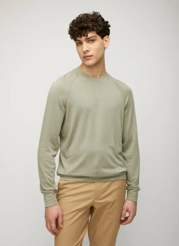 Brushed Long Sleeve Crewneck Tee sold by Kit and Ace