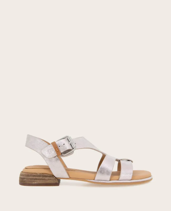 GENTLE SOULS - Haisley Leather Metallic Combo Sandal sold by Kenneth Cole