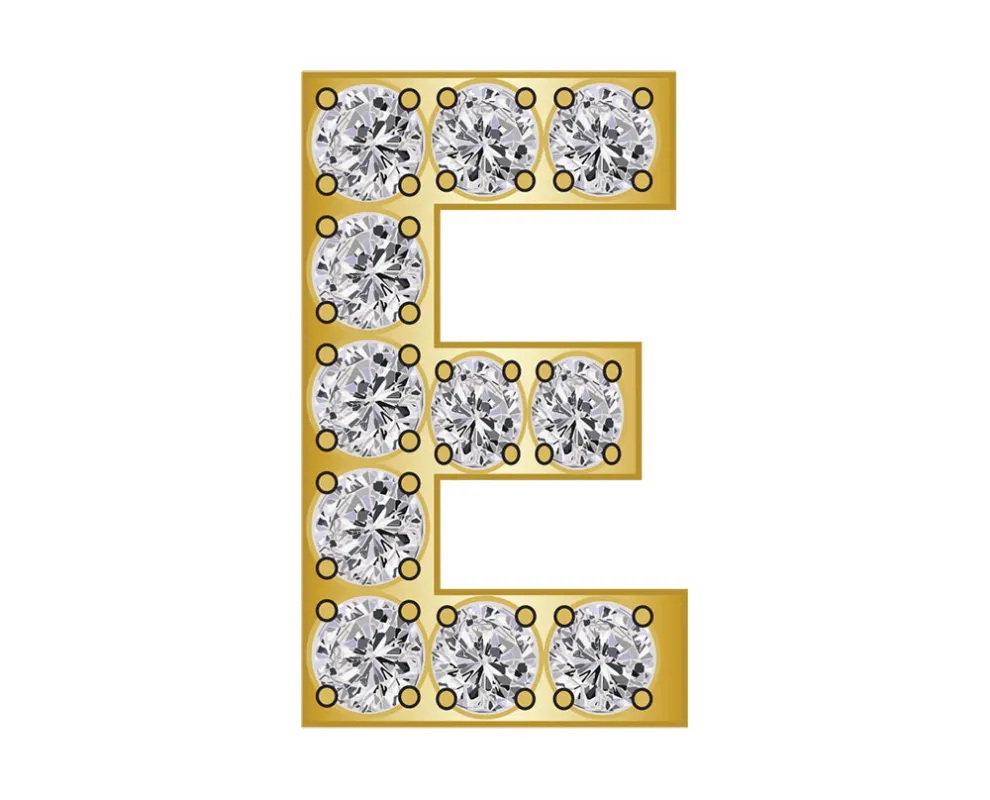 Mini E - Clear/Gold sold by BaubleBar