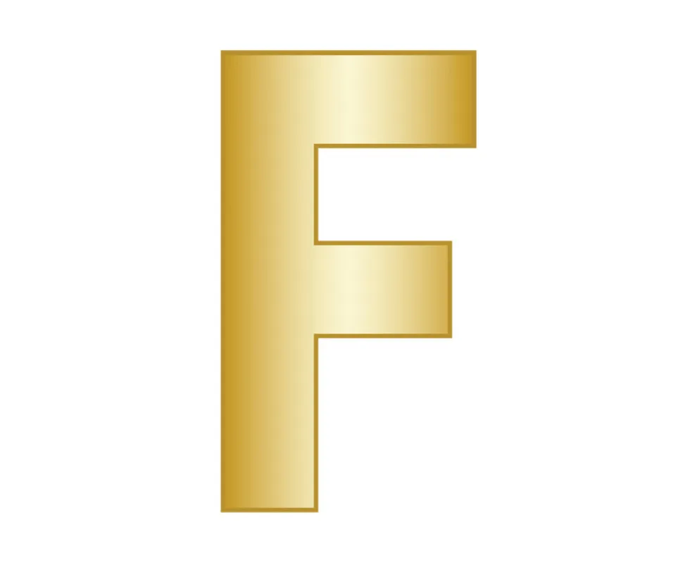 Mini F - Gold sold by BaubleBar