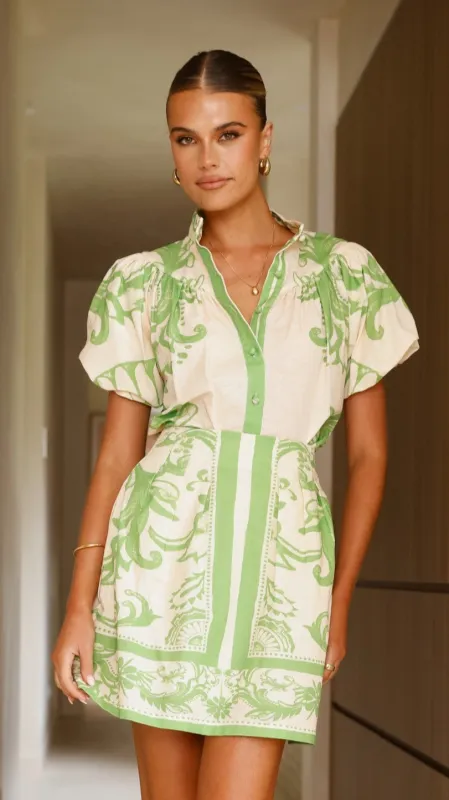 Lanie Shirt - Sage / Cream sold by Billy J