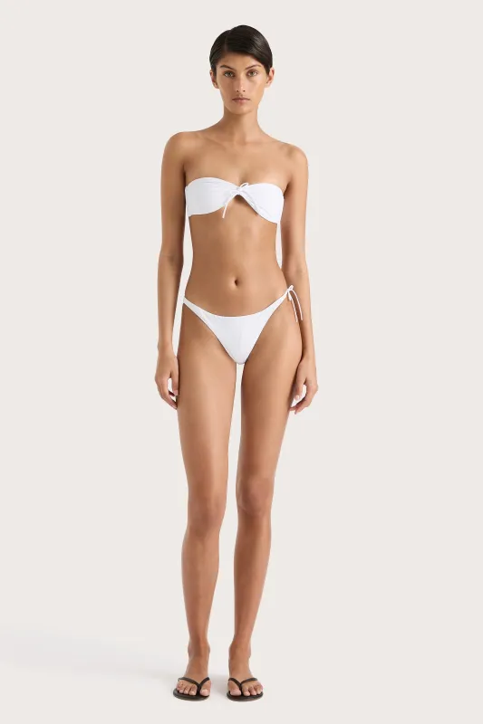 Bandol Bikini Bottom White sold by Faithfull the Brand
