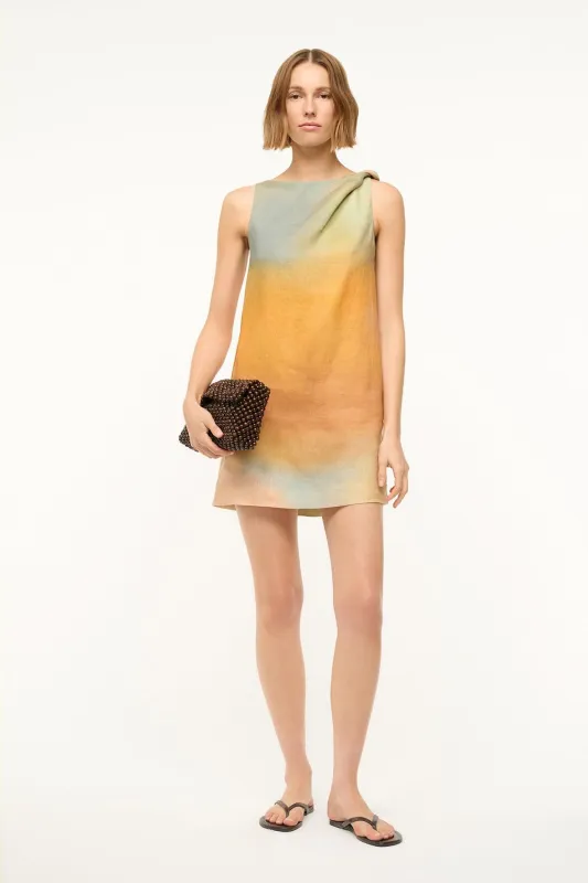 BOA LINEN DRESS | PASTEL CLOUDS sold by STAUD