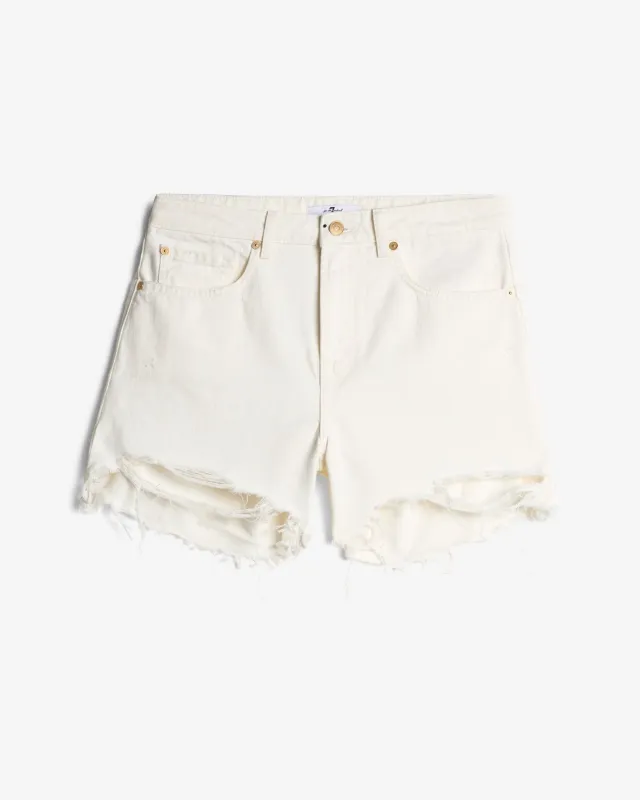 Monroe Long Shorts in Milky Way sold by 7 For All Mankind