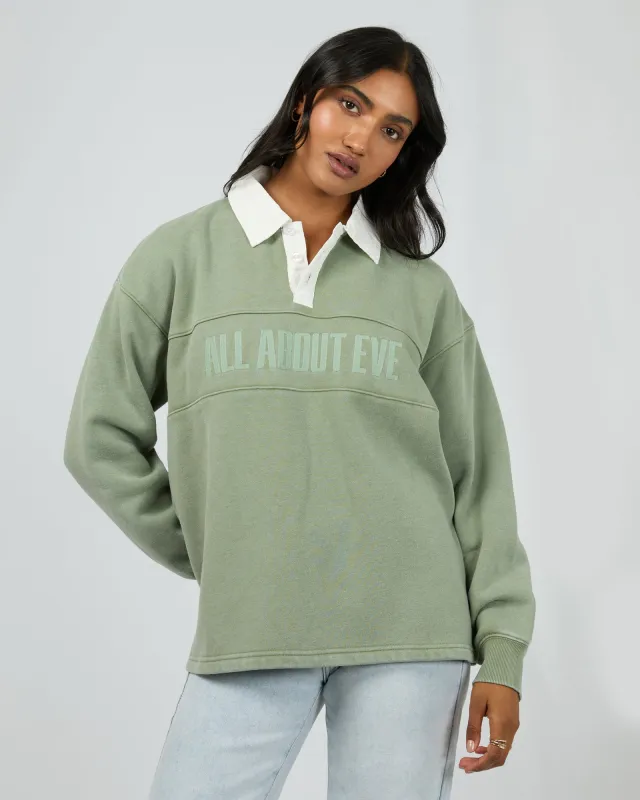Vital Washed Polo Khaki sold by All About Eve