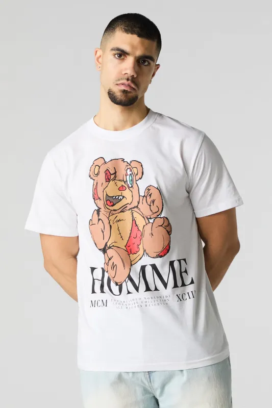 Evil Teddy Graphic T-Shirt sold by Urban Planet