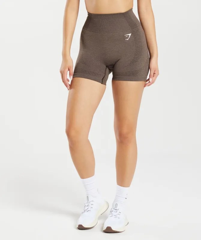 Gymshark Vital Seamless Shorts - Penny Brown Marl sold by Gymshark