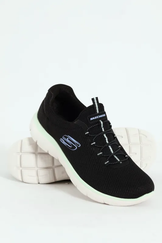 Summits Sneakers - Black/White sold by Edgars