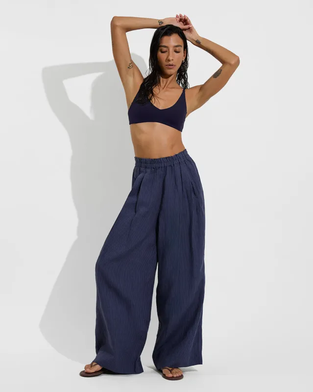 Coastal Pant - Lagoon Stripe: Varsity / Sprint sold by Left on Friday