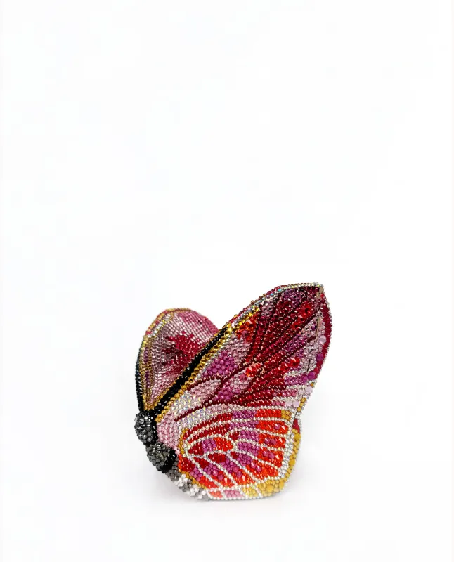 Paisley Crystal Butterfly Clutch - Multicolor sold by JW PEI