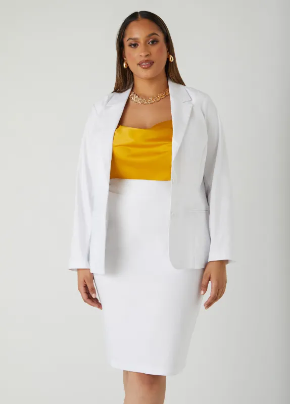 Millennium Button Front Blazer sold by Ashley Stewart