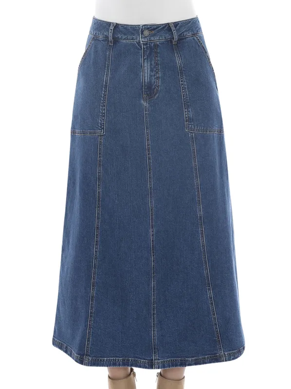 JUMP DENIM PANEL SKIRT sold by ENNI