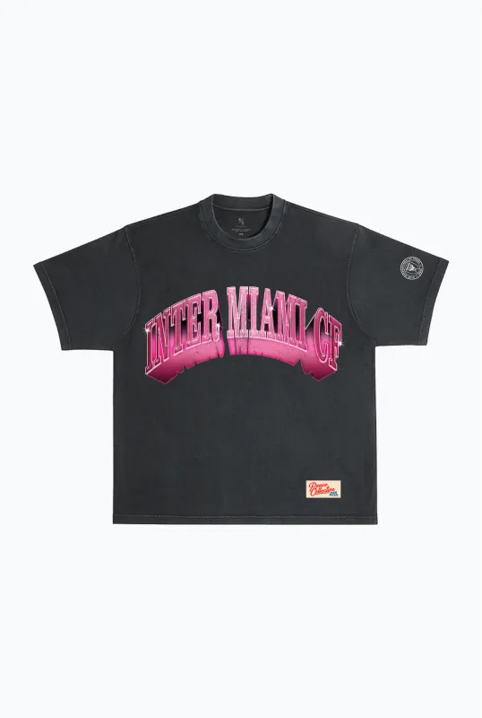 Inter Miami CF Graffiti Heavyweight Garment Dyed T-Shirt - Black sold by Peace-Collective