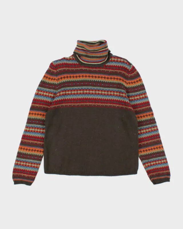 Vintage 90s R&R Wool Blend Roll Neck Jumper - XL sold by Rokit