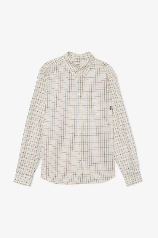 CHECK WINE COTTON SHIRT sold by Pompeii