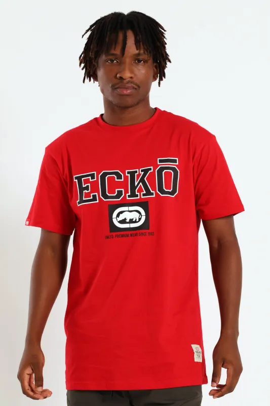 Box Script Tee - Red sold by Edgars