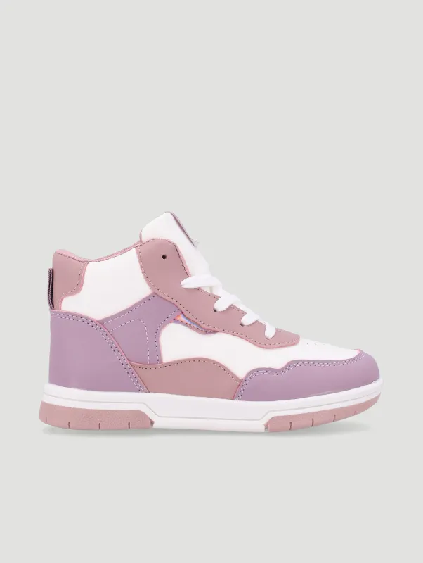 Pre-Girls High-Top Sneaker - Lilac sold by Edgars