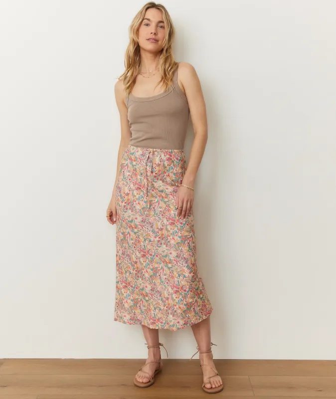 Avery Hemp Midi Skirt sold by Marine Layer