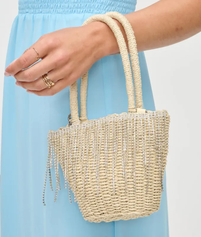 NEW!! Isla Straw Crossbody sold by Glitzy Bella