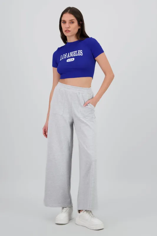 Pants amplios resorte detalle costura bolsas sold by Shasa
