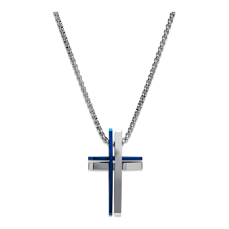 Unique & Co AN-114/50CM Men's Stainless Steel Cross Necklace sold by H.S. Johnson