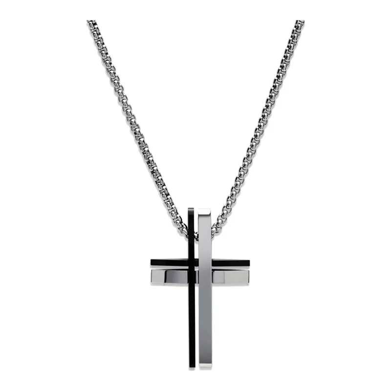 Unique & Co AN-115/50CM Men's Stainless Steel Cross Necklace sold by H.S. Johnson